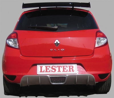 Lester achterbumperskirt (diffuser) renault clio iii facelift 2009-2012 renault clio iii (br0/1, cr0/1)  winparts
