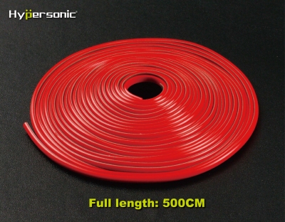 Foto van Klassieke flexibele rode striping 0,3x500cm (voorzien van 3m tape) universeel via winparts