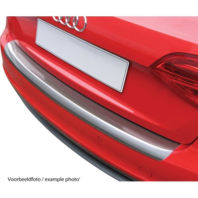 Abs achterbumper beschermlijst citroën c4 picasso 5-persoons 6/2013- 'ribbed' 'brushed alu' look universeel  winparts