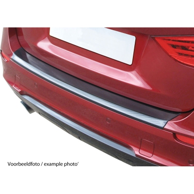 Abs achterbumper beschermlijst citroën c4 picasso 5-persoons 6/2013- 'ribbed' carbon look universeel  winparts