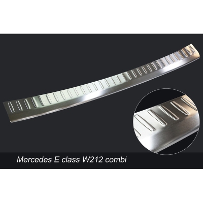 Foto van Rvs achterbumperprotector mercedes e-klasse w212 kombi 2013- 'ribs' mercedes-benz e-klasse t-model (s212) via winparts