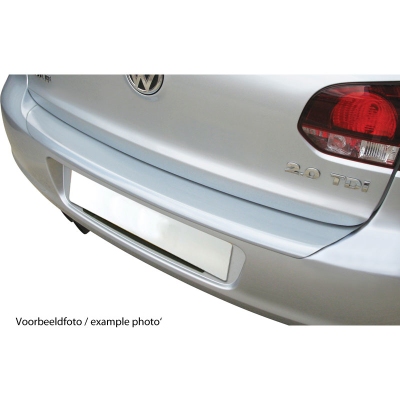 Abs achterbumper beschermlijst volkswagen golf vii sportsvan 5/2014- 'ribbed' zilver volkswagen golf sportsvan (am1)  winparts