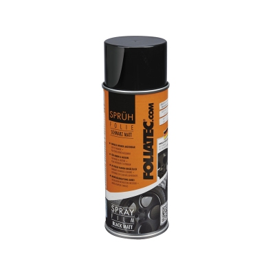 Foto van Foliatec spray film (spuitfolie) - zwart mat 1x400ml universeel via winparts