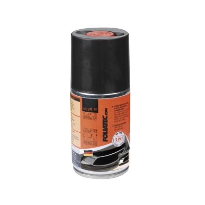 Foto van Foliatec exhaust pipe 2c spray paint - zwart glanzend 1x250ml universeel via winparts