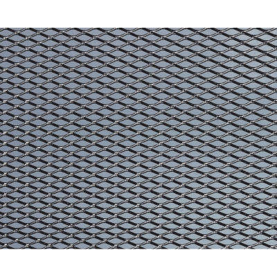 Foto van Foliatec aluminium race-gaas medium zwart 20x60cm - 2 stuks universeel via winparts