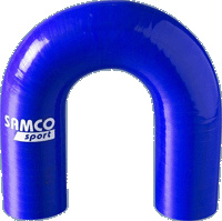 Foto van Samco u-shape hose blauw 22mm 76mm universeel via winparts