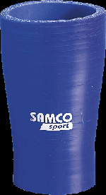 Foto van Samco verloopadapter recht reducer blauw 16>13mm 102mm universeel via winparts