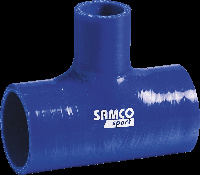 Foto van Samco silicon t-stuk blauw 55/25 102mm universeel via winparts
