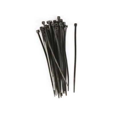 Foto van Nylon kabelbinders - 4.6 x 120mm - zwart (100st.) universeel via winparts