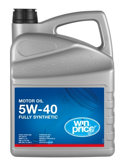 Motorolie 5w40 fullsynthetic winprice 5l universeel  winparts