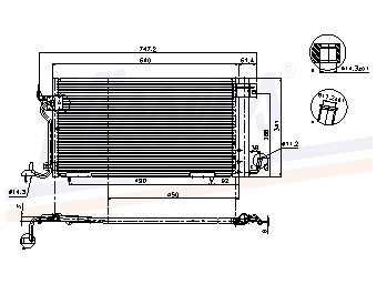 Foto van Condensator, airconditioning peugeot 306 hatchback (7a, 7c, n3, n5) via winparts