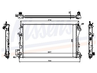 Koeler, motorkoeling - origineel saab 9-3 (ys3f)  winparts