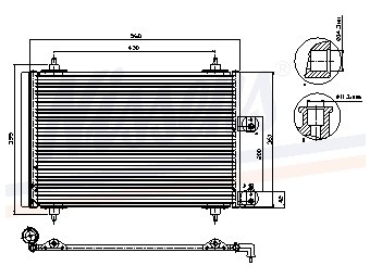 Condensator, airconditioning citroen c5 i (dc_)  winparts