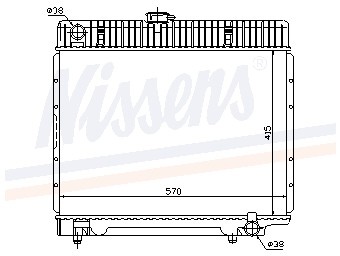 Foto van Koeler, motorkoeling mercedes-benz saloon (w123) via winparts