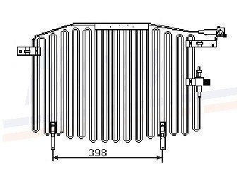 Condensator, airconditioning audi 100 (4a, c4)  winparts