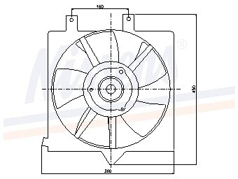 Ventilator, condensator airconditioning nissan primera (p11)  winparts