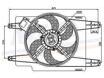 Foto van Koelventilator lancia kappa (838_) via winparts