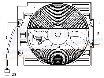 Foto van Ventilator, condensator airconditioning bmw 5 (e39) via winparts