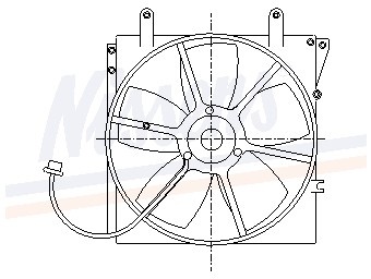 Foto van Ventilator, condensator airconditioning mazda 626 iv (ge) via winparts