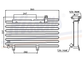Condensator, airconditioning audi 100 (44, 44q, c3)  winparts
