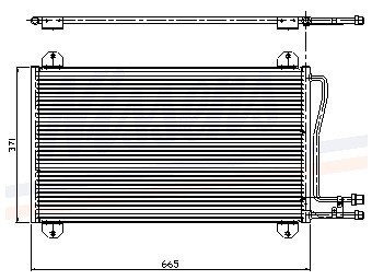 Condensator, airconditioning mercedes-benz sprinter 4-t bestelwagen (904)  winparts