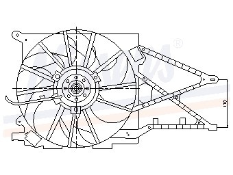 Koelventilator opel astra g hatchback (f48_, f08_)  winparts