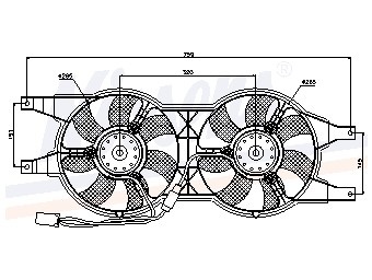 Foto van Koelventilator chrysler voyager iv (rg, rs) via winparts