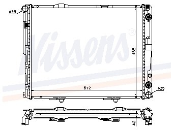 Koeler, motorkoeling - origineel mercedes-benz saloon (w124)  winparts