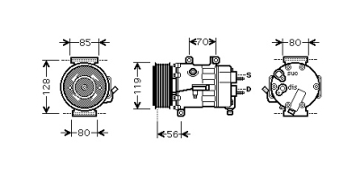 Compressor peugeot 307 (3a/c)  winparts