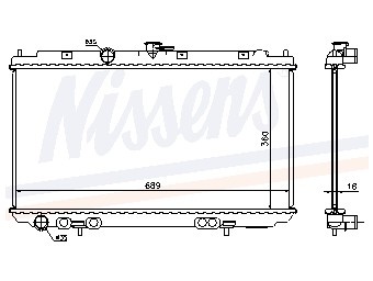 Koeler, motorkoeling - origineel nissan primera (p12)  winparts