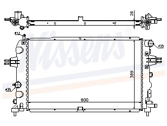 Foto van Koeler, motorkoeling - origineel opel astra h (l48) via winparts