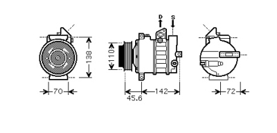 Compressor mercedes-benz c-klasse t-model (s204)  winparts