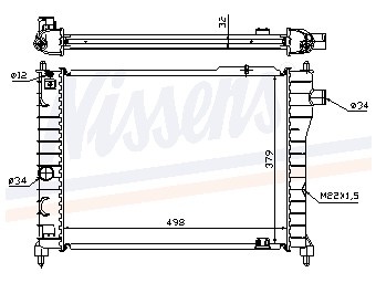 Foto van Koeler, motorkoeling - origineel opel ascona c (81_, 86_, 87_, 88_) via winparts