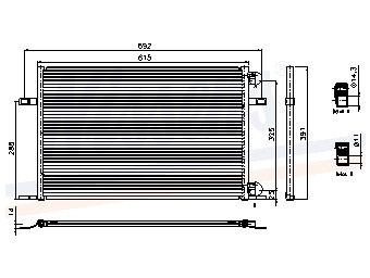 Condensator, airconditioning renault espace iii (je0_)  winparts