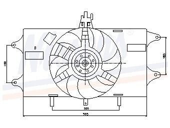 Foto van Koelventilator fiat doblo mpv (119_, 223_) via winparts