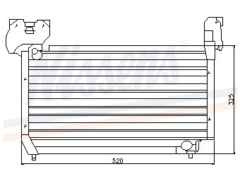 Condensator, airconditioning mazda 626 ii (gc)  winparts