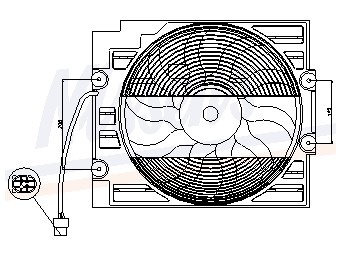 Foto van Ventilator, condensator airconditioning bmw 5 (e39) via winparts