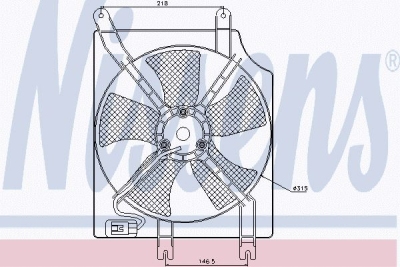Foto van Ventilator, condensator airconditioning daewoo tacuma (klau) via winparts