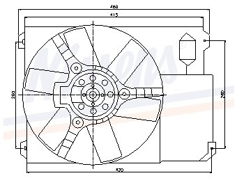 Koelventilator peugeot boxer bus (244, z_)  winparts