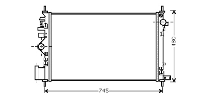 Foto van Radiateur insignia 20i mt vanaf '08 opel insignia via winparts