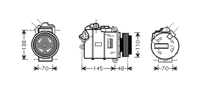 Foto van Compressor e65 730d at 02-03 bmw 7 (e65, e66, e67) via winparts