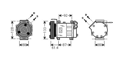Airco compressor 98+ 2.2 d renault laguna i (b56_, 556_)  winparts