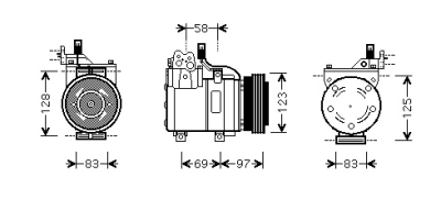 Airco compressor 1.3 hyundai getz (tb)  winparts