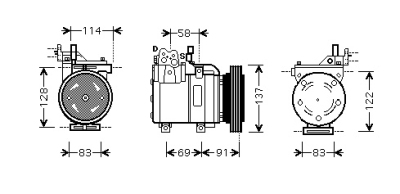 Airco compressor 1.6 hyundai getz (tb)  winparts