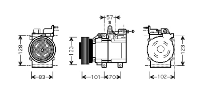 Compressor tucson 20crdi 04- hyundai tucson (jm)  winparts