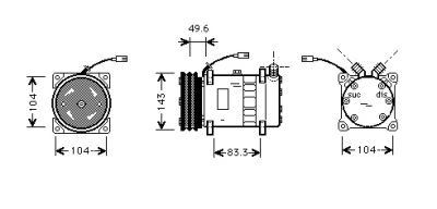 Compressor fiat tipo (160_)  winparts