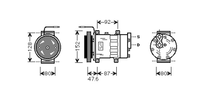 Compressor renault safrane i (b54_)  winparts