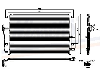 Condensator, airconditioning mercedes-benz sprinter 3,5-t bus (906)  winparts