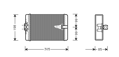 Kachelradiateur all mercedes-benz e-klasse (w210)  winparts