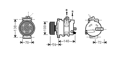 Compressor a6 20i/20tdi 04- audi a6 (4f2, c6)  winparts